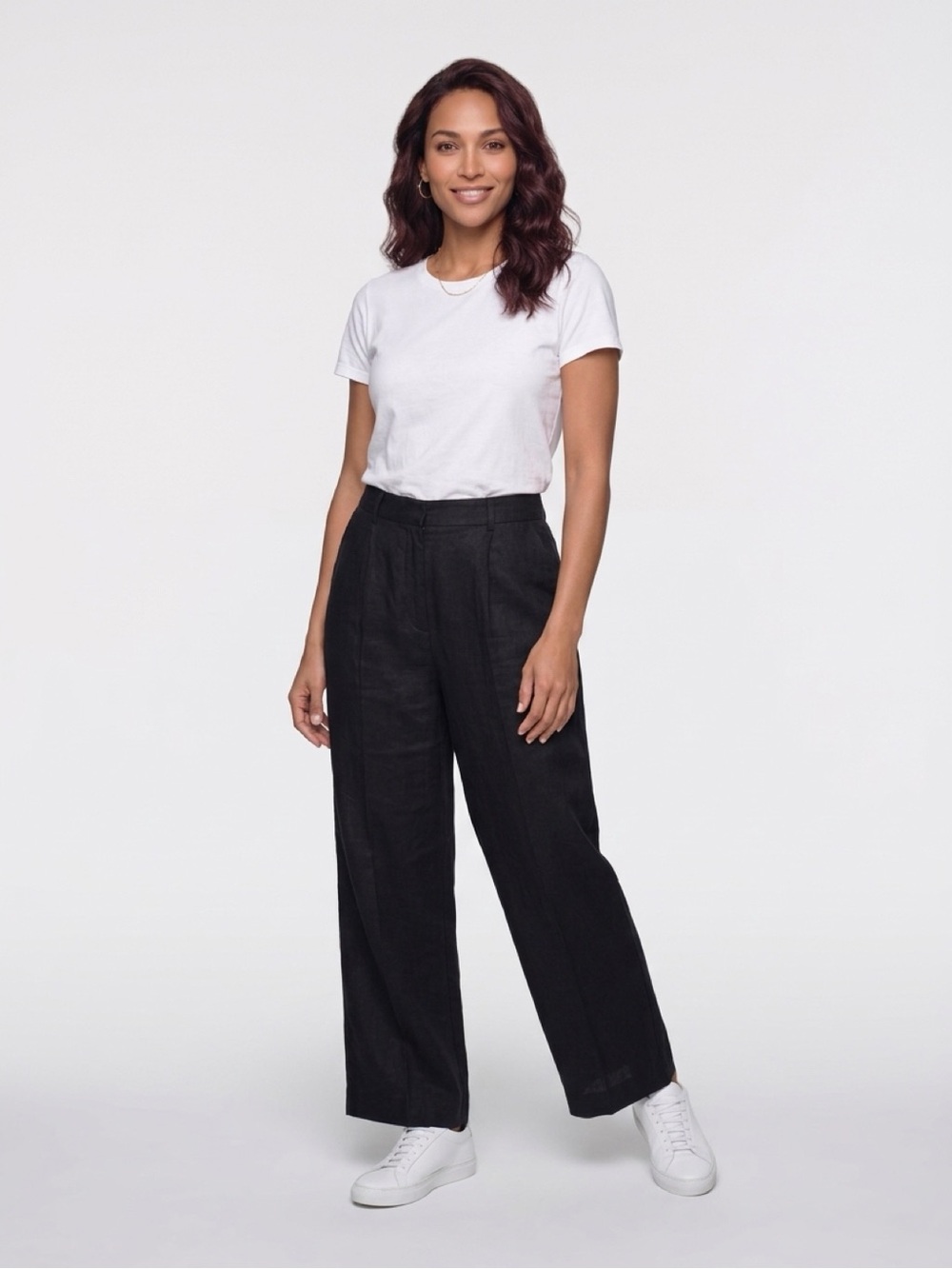 Banana Republic Black Wide-Leg Women's Pants
